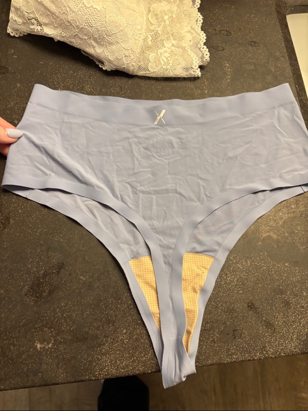 Knix Light Blue Seamless Thong